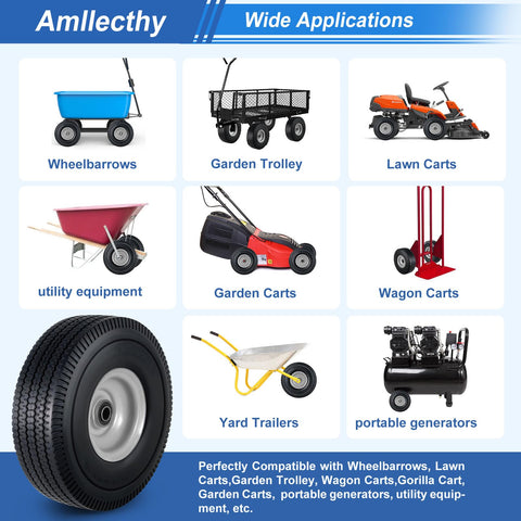 Amllecthy wheelbarrow compatibility with solid tires
