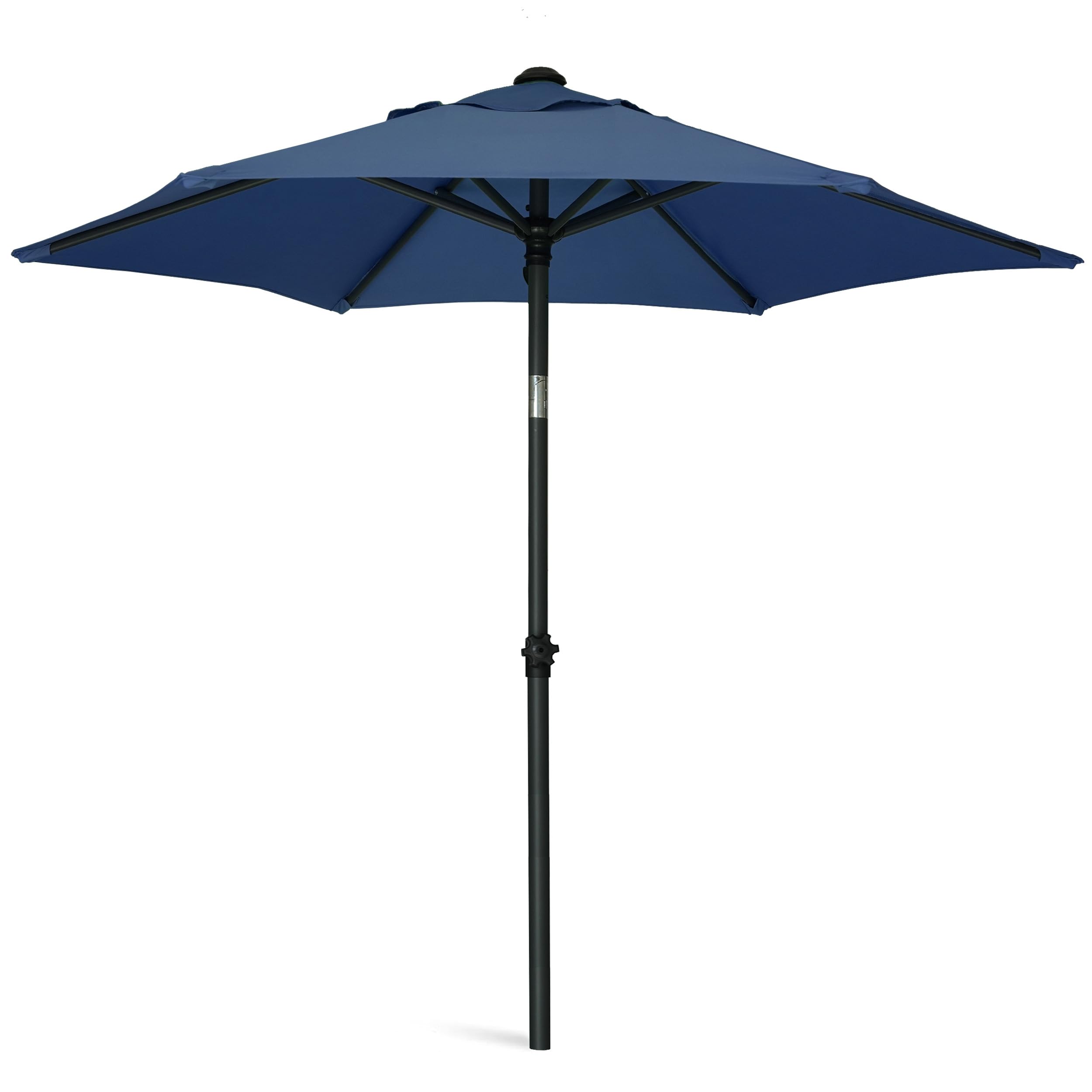 AMMSUN 5-8ft patio umbrella push-button tilt for easy shade.