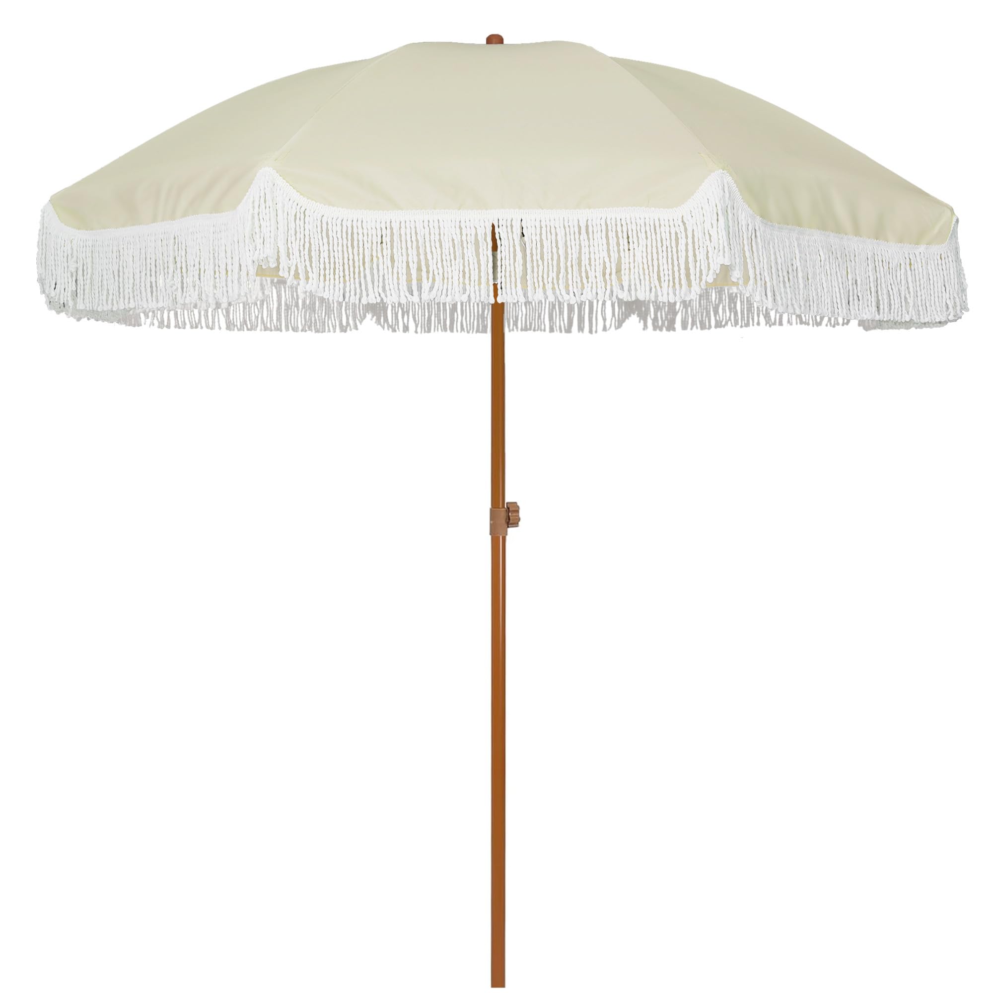 AMMSUN 7ft patio umbrella fringe tassel offers stylish shade for outdoor entertaining.