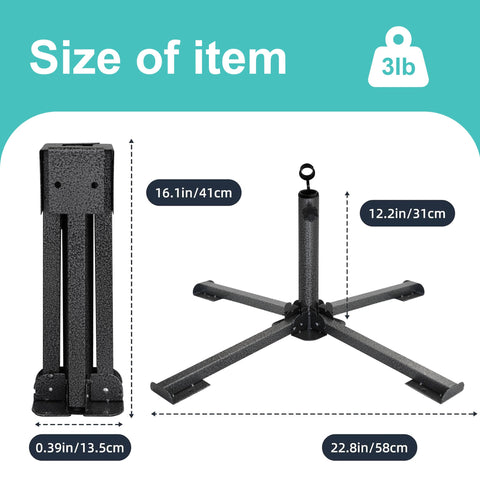 Versatile for advertising umbrellas, wedding arches, or flagpoles.