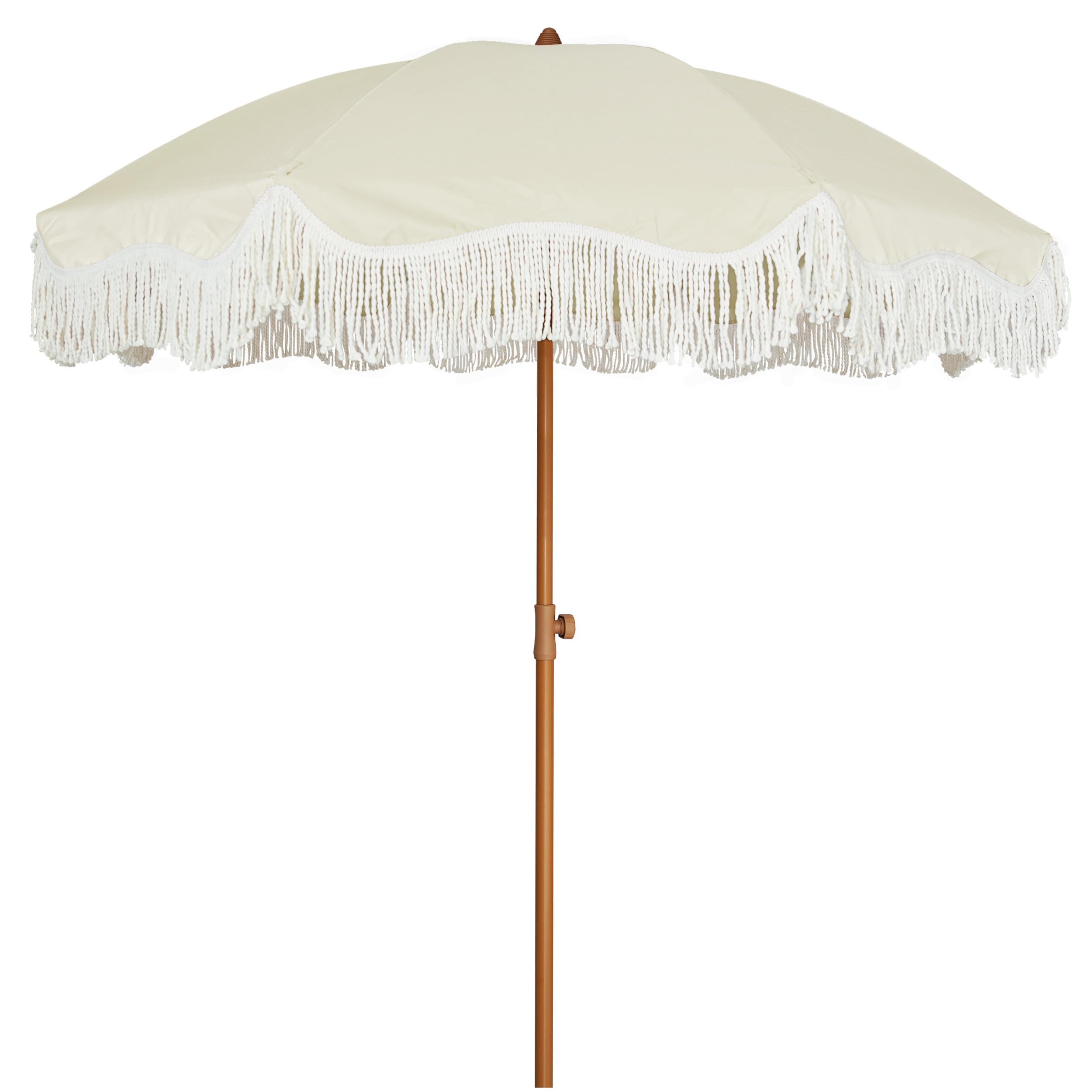 AMMSUN boho umbrella tassels add stylish shade for sunny days.