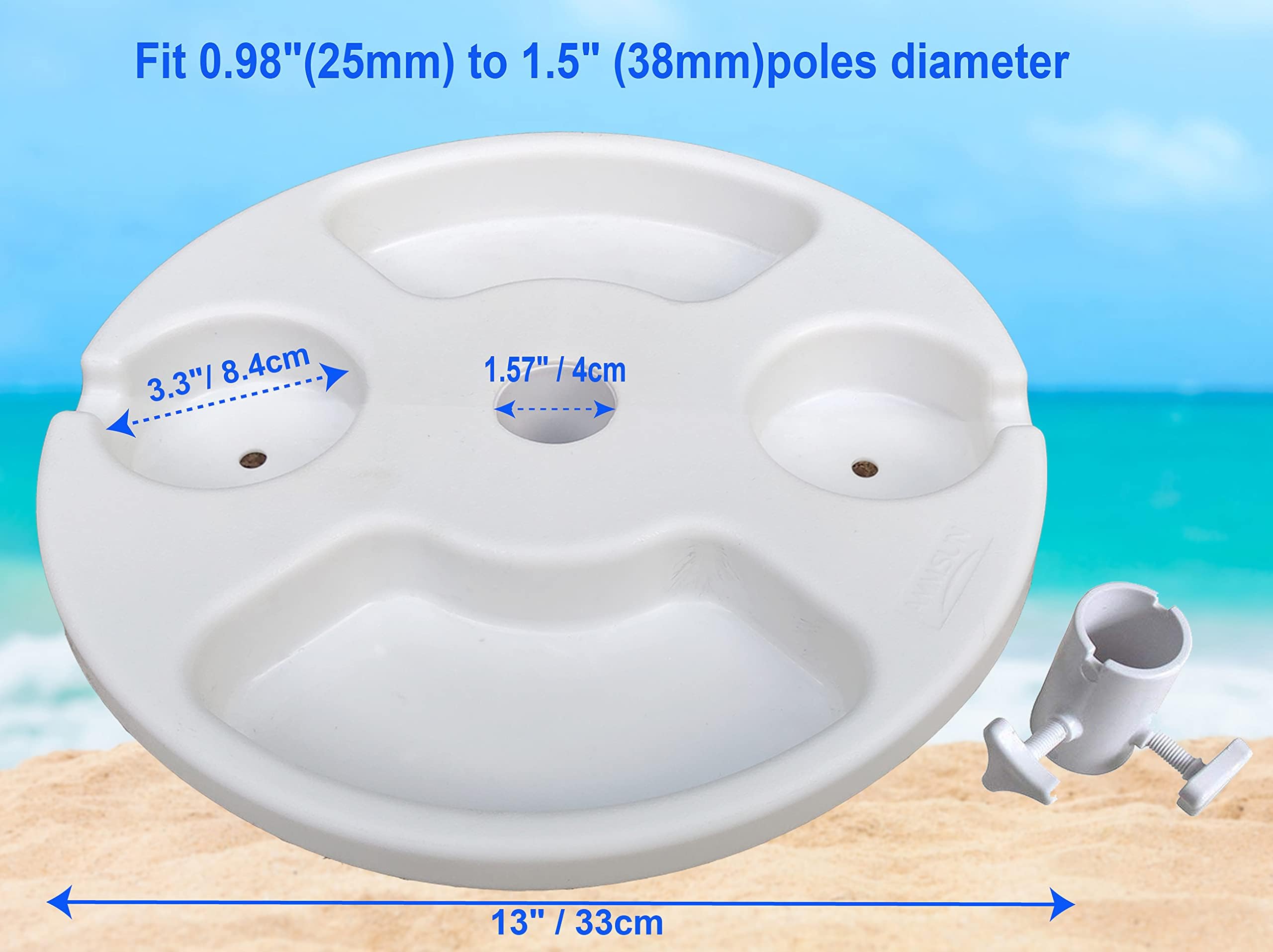 AMMSUN built-in snack trays keep essentials within reach during outdoor time.