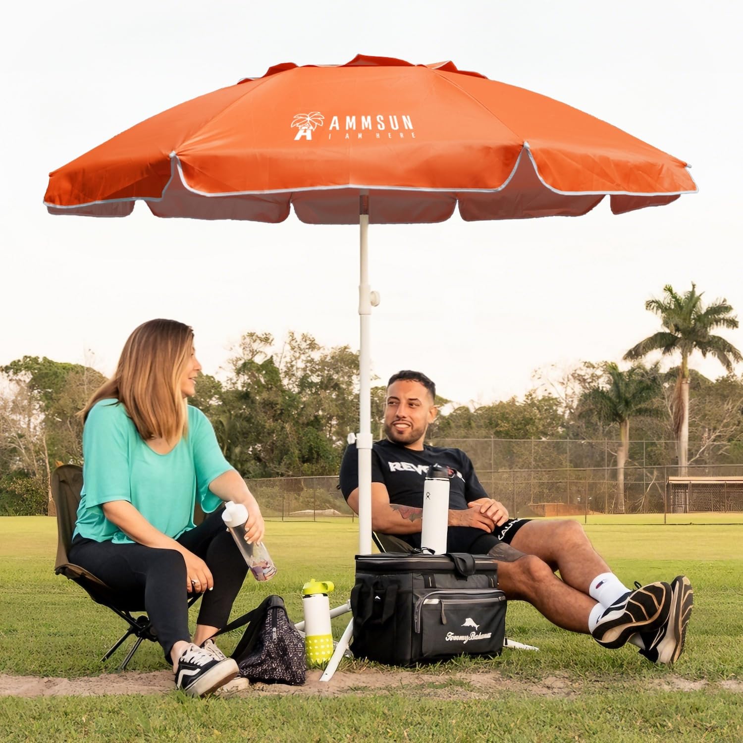 AMMSUN built-in cup holders keep drinks within reach