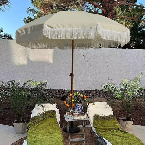 AMMSUN curved 7ft canopy with 6.5ft base width covers a wide area.
