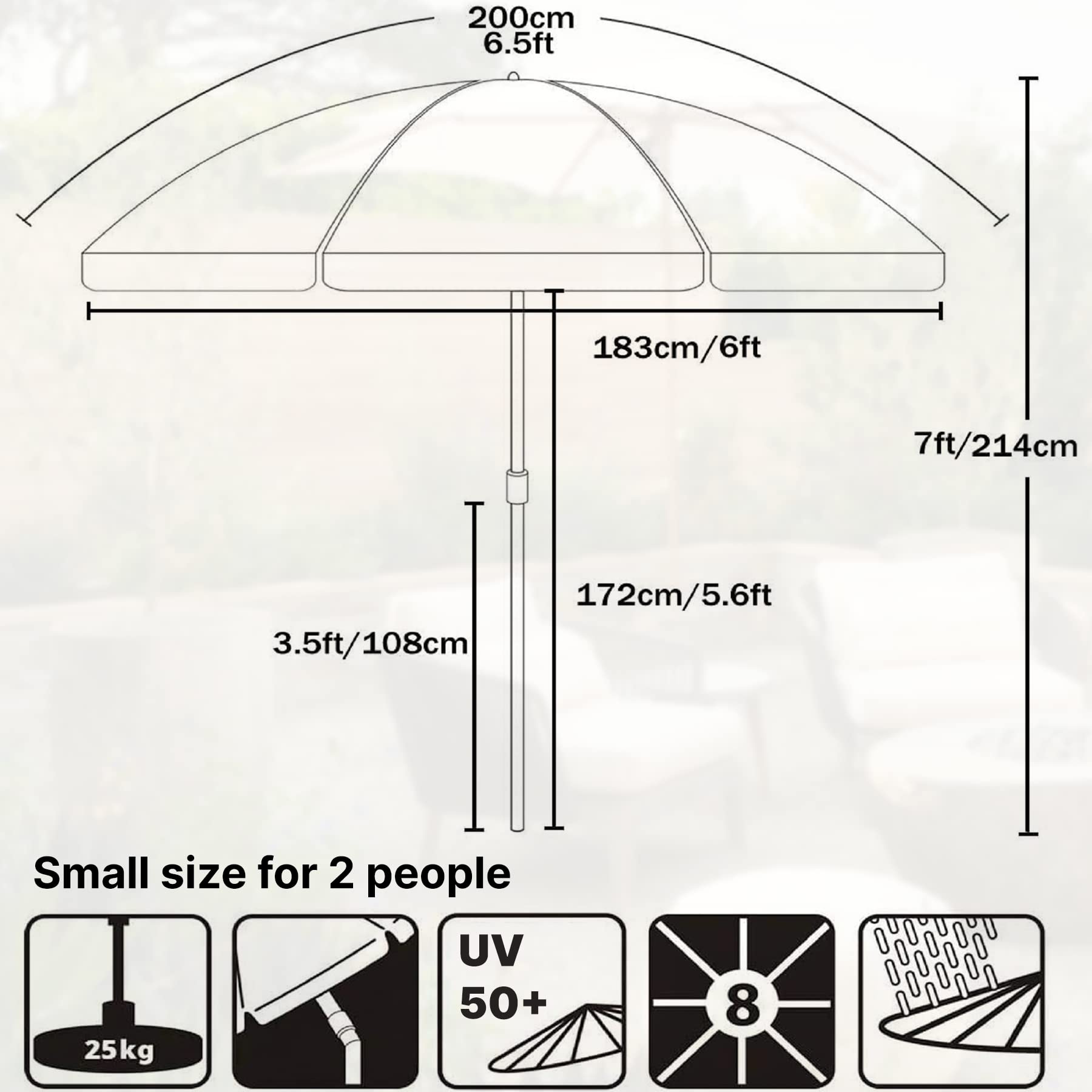 AMMSUN easy-open mechanism without crank for quick shade