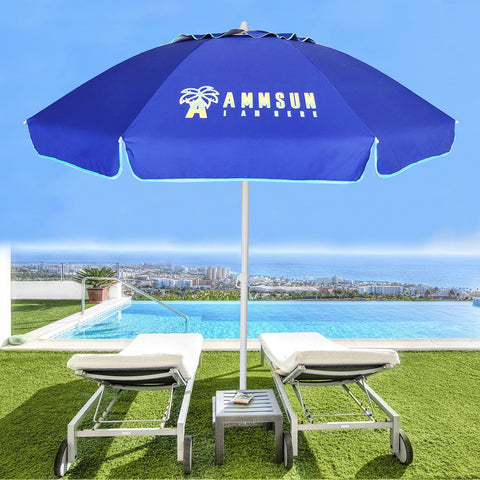 AMMSUN eight-rib canopy provides sturdy shade on windy days