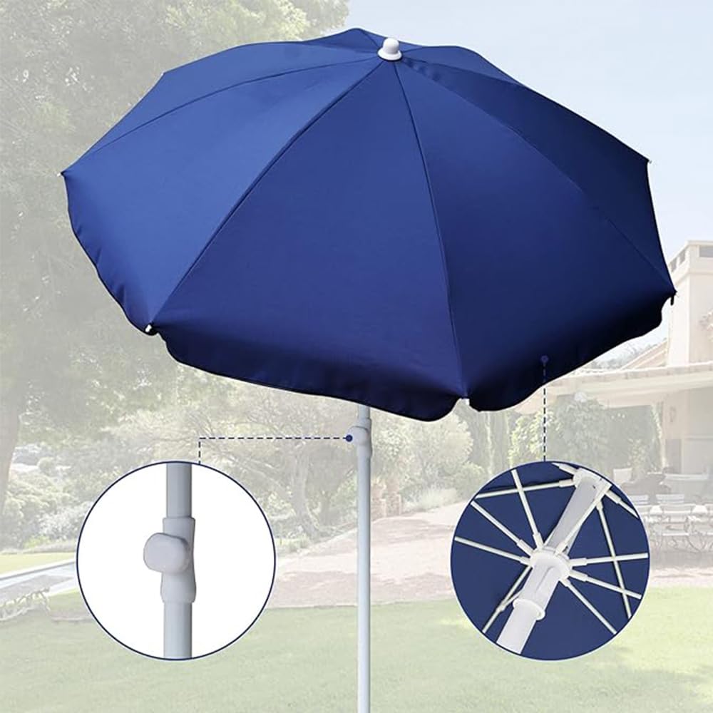 AMMSUN ground spike helps secure the umbrella on sand or grass.