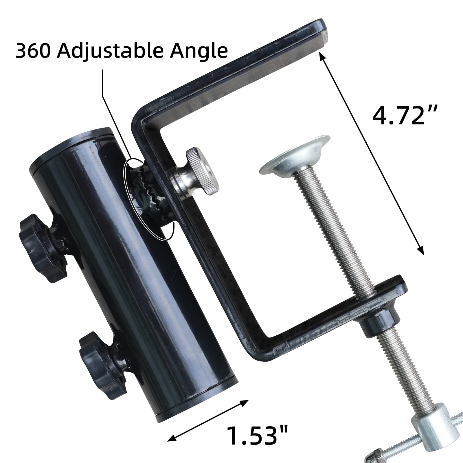 AMMSUN lightweight 2.62 lb clamp for versatile outdoor shade