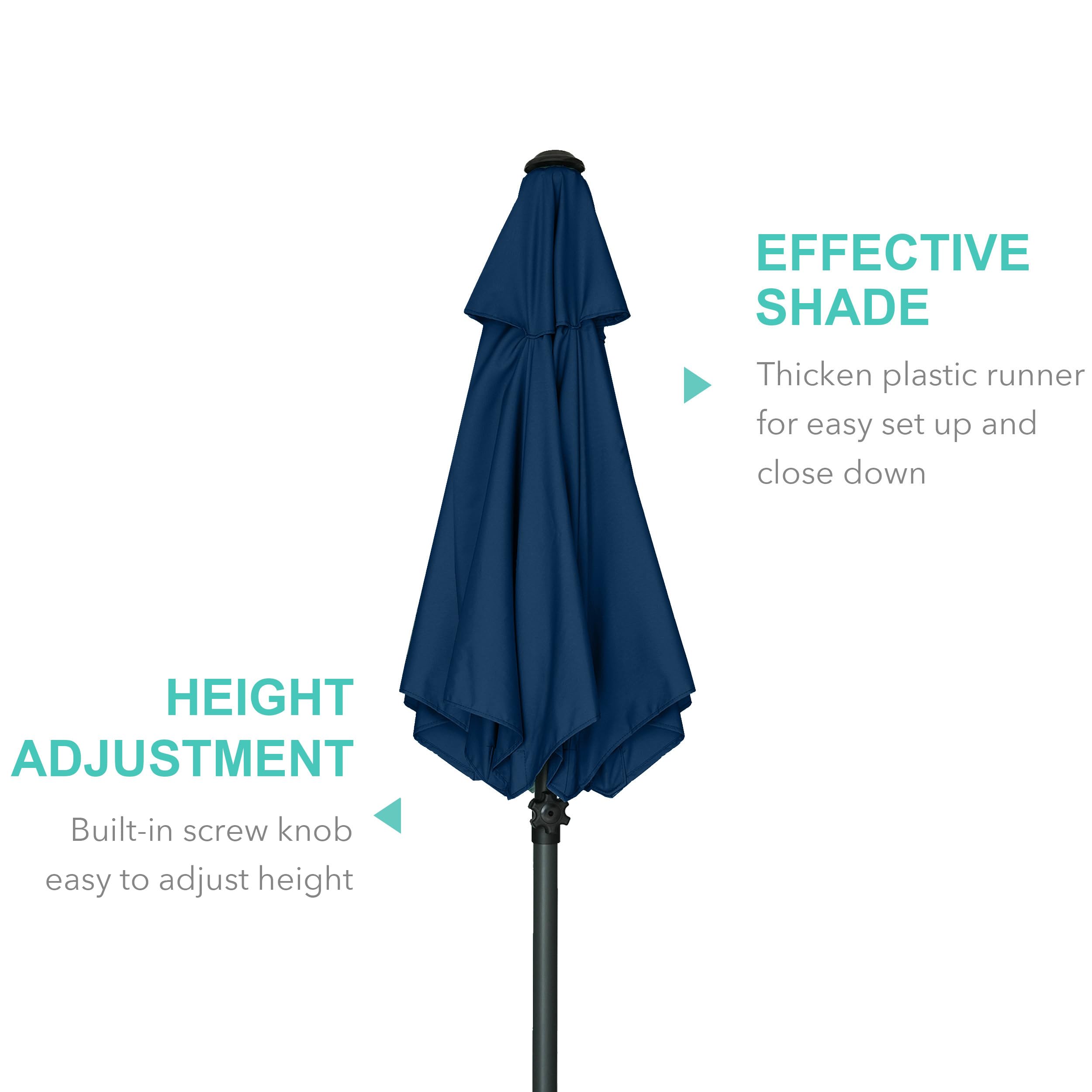 AMMSUN umbrella in use on a deck provides comfortable outdoor shade.