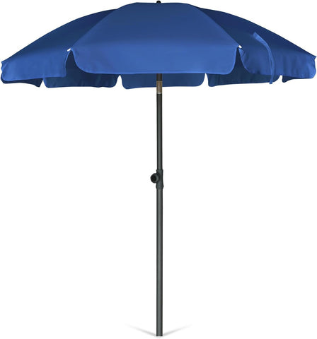 AMMSUN patio umbrella 6.5 ft navy canopy provides UV protection and shade outdoors.