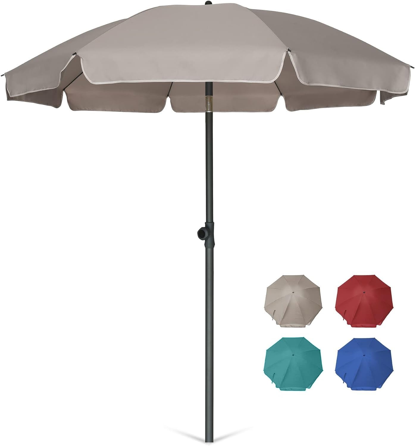 AMMSUN patio umbrella 6.5ft open top view for shade outdoors