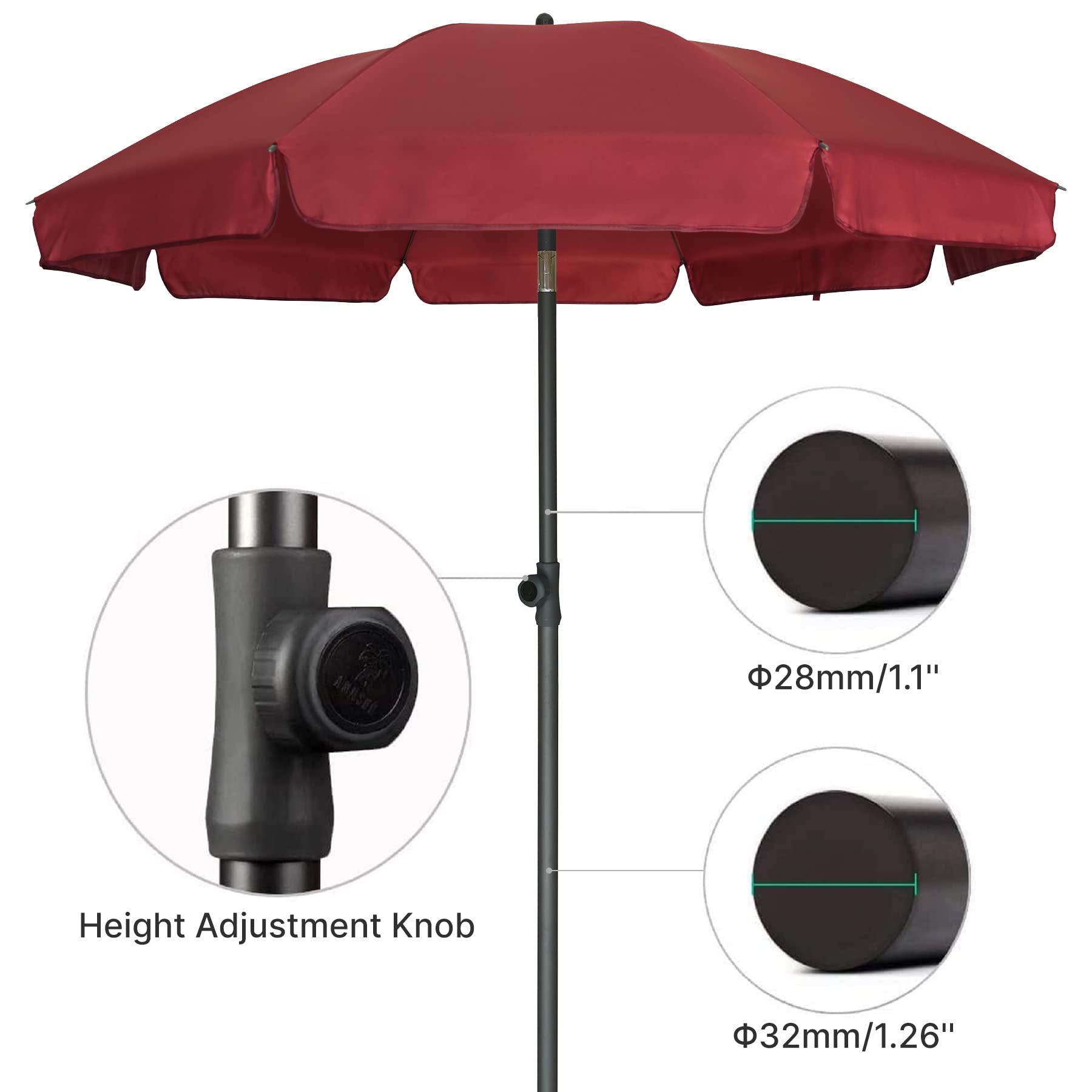 AMMSUN tilt feature adjusts shade as sun moves.