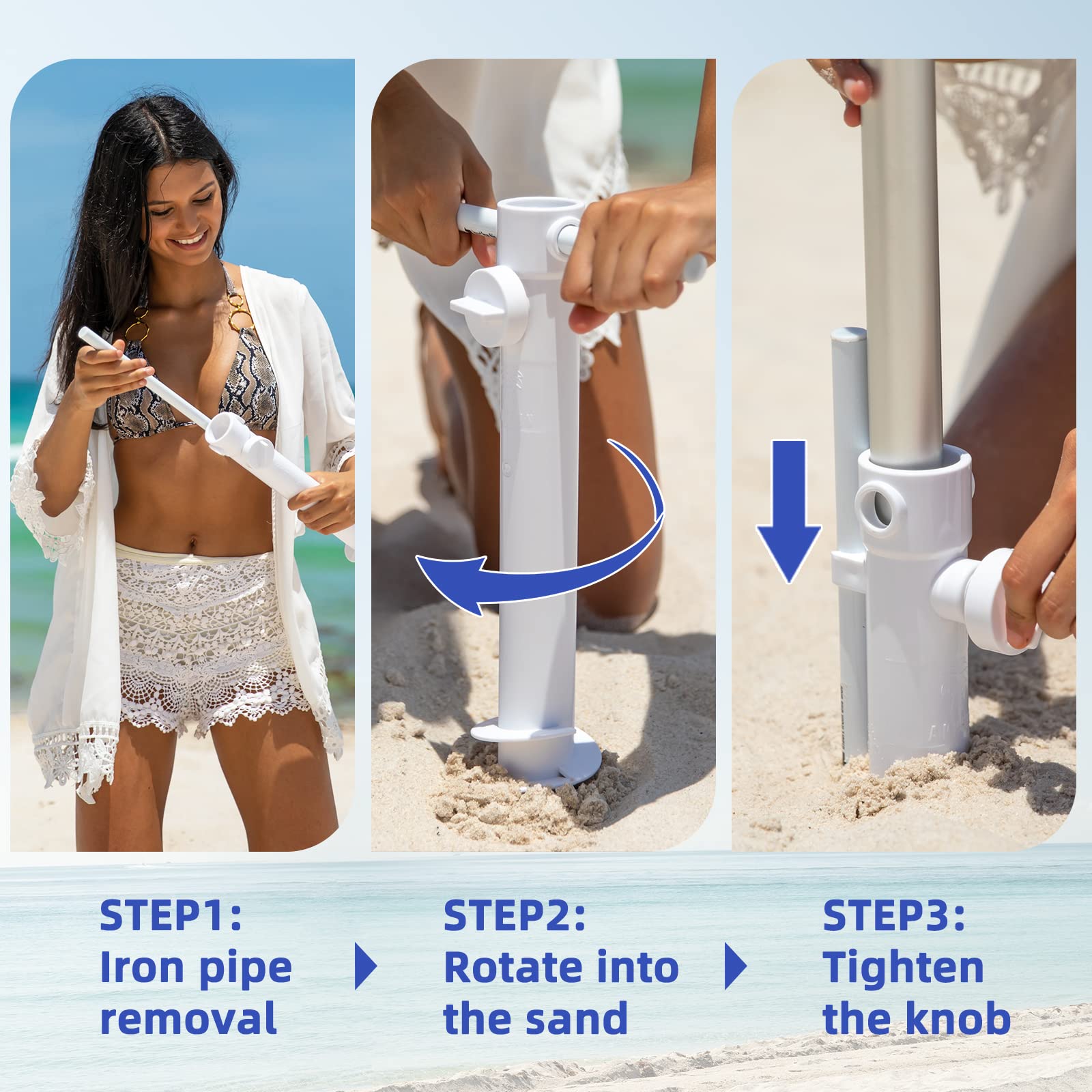 AMMSUN push-button tilt lets you adjust shade without moving.