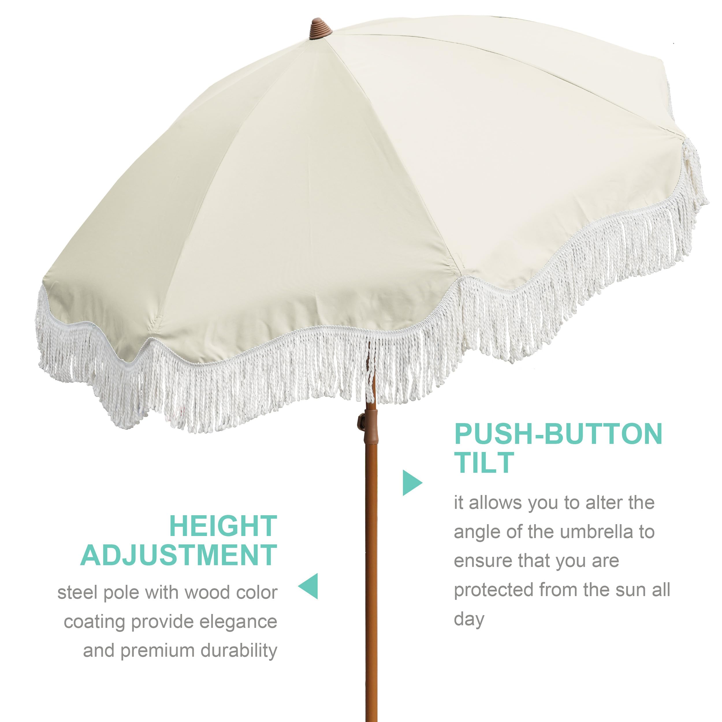 AMMSUN push-button tilt lets you adjust shade easily.