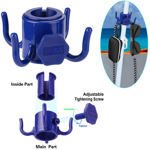 AMMSUN rust-resistant anchor resists sand and salt exposure.