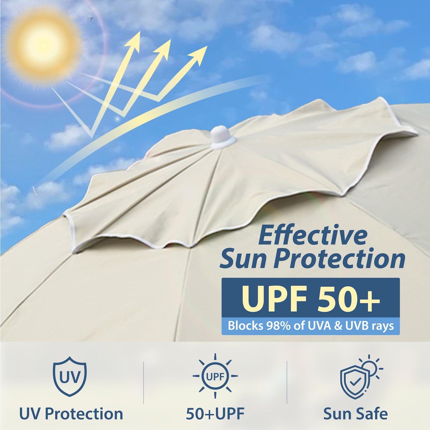 AMMSUN shade umbrella carry bag for easy transport and storage.