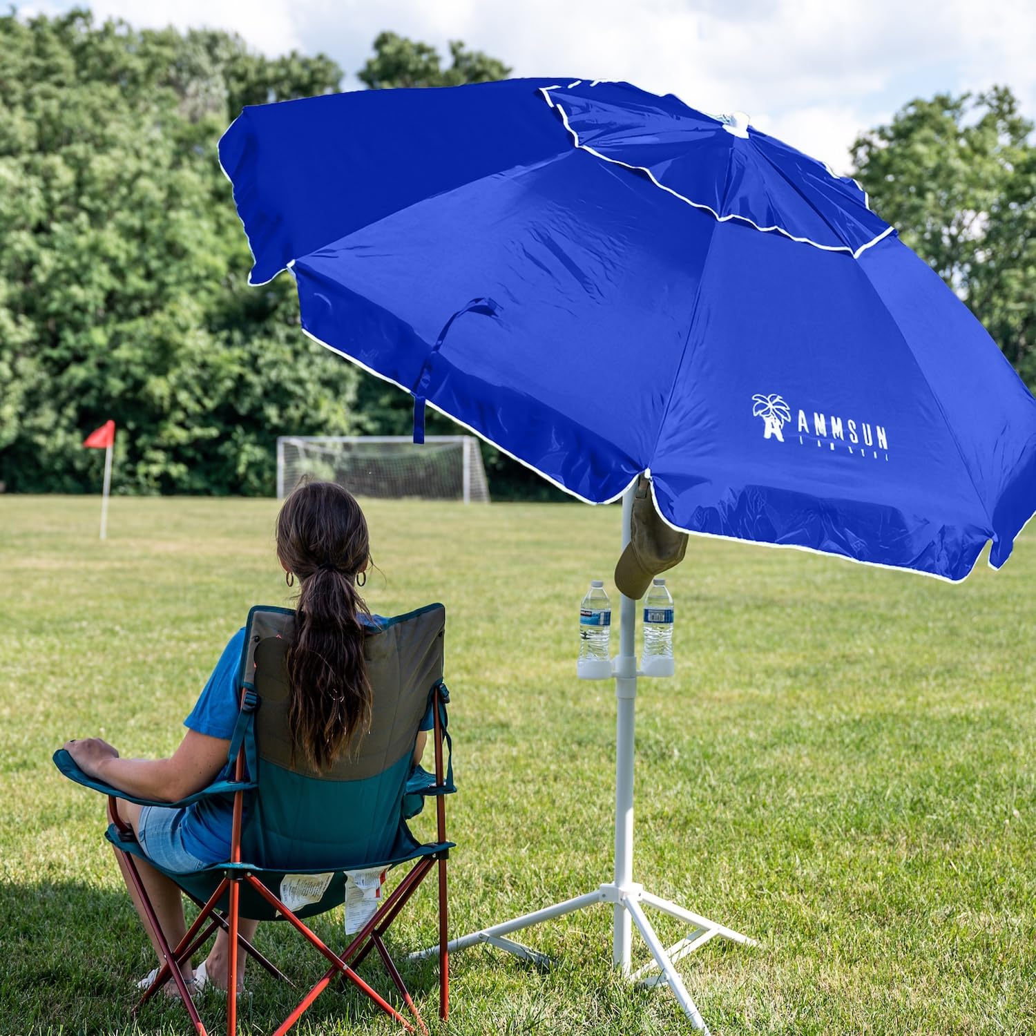 AMMSUN Shade Umbrella lightweight design with carry bag for easy transport.