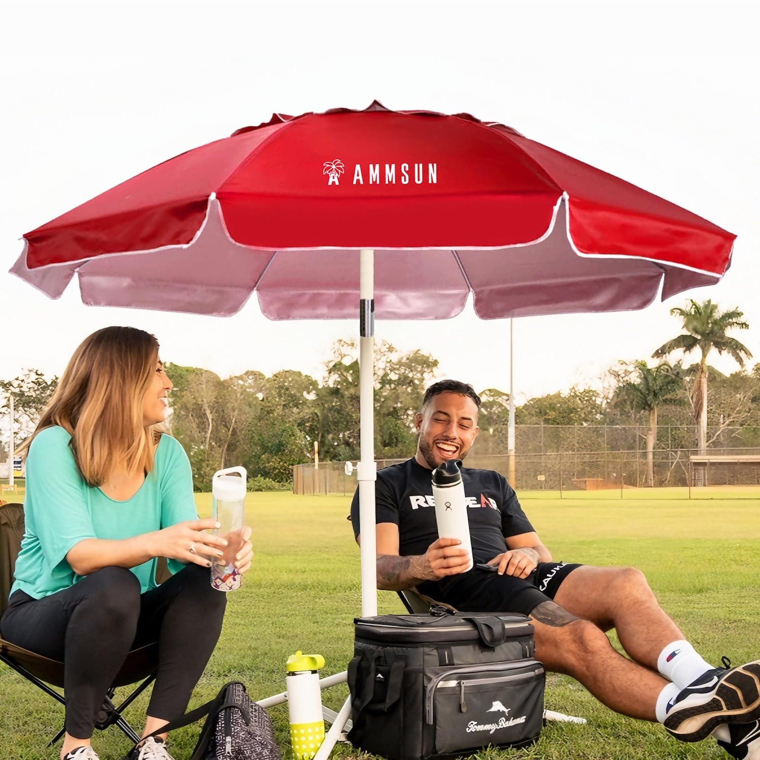 AMMSUN Shade Umbrella tilt adjustment enabling optimal sun protection