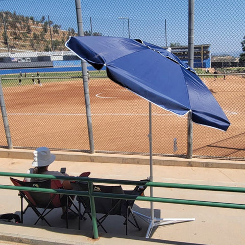 AMMSUN Shade Umbrella tilt feature enables easy sun angle adjustments throughout the day.