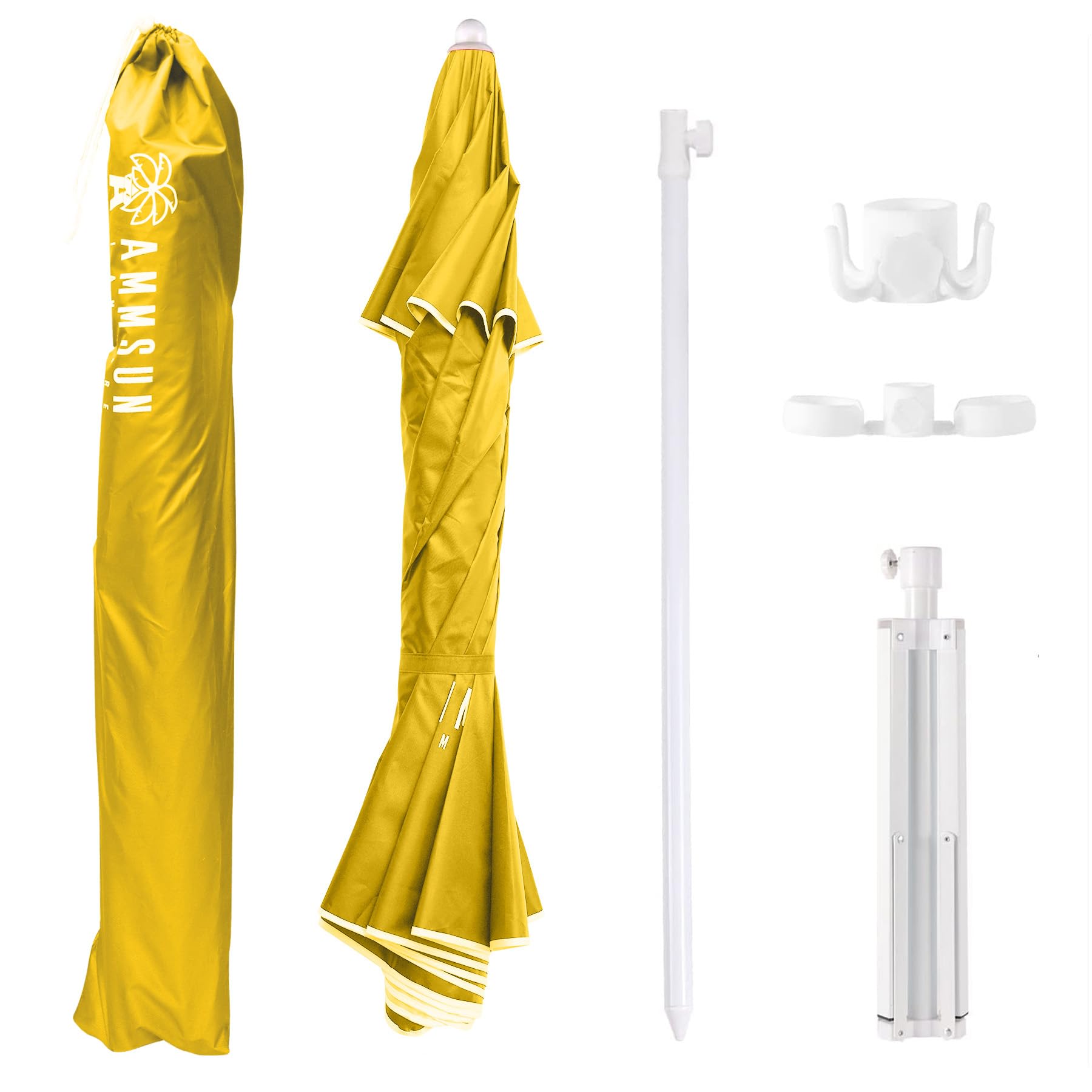 AMMSUN Shade Umbrella vented canopy improves airflow and comfort.