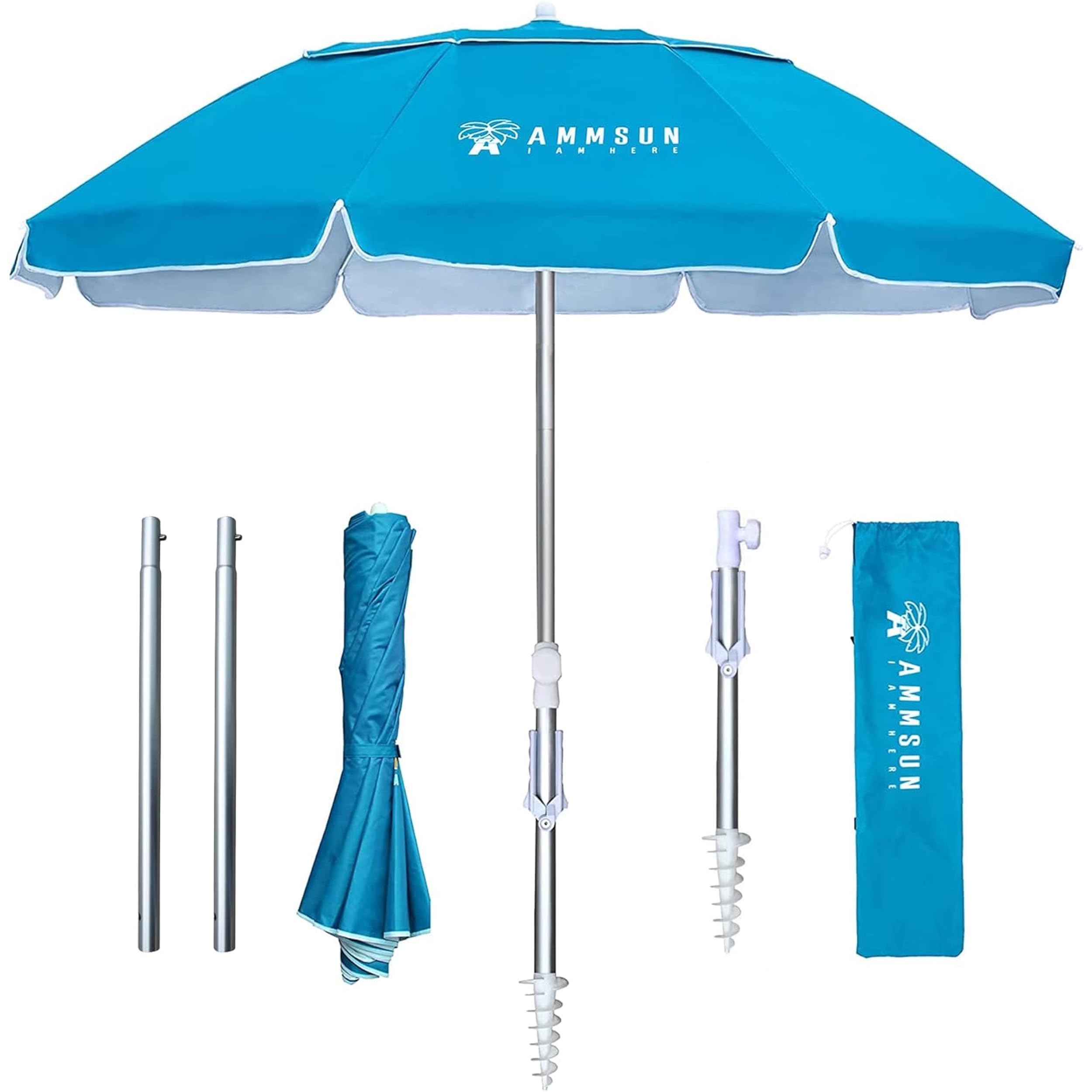 AMMSUN sky blue shade is ideal for patio or beach.