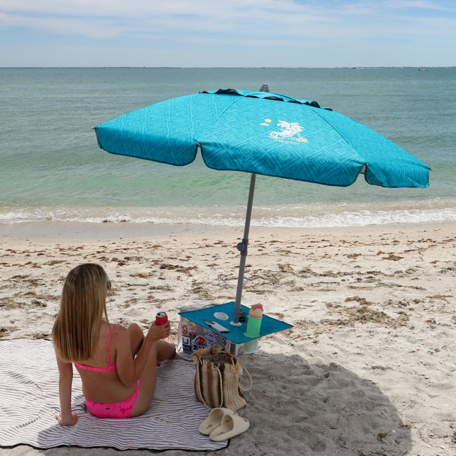 AMMSUN sky blue finish adds stylish shade for beach days