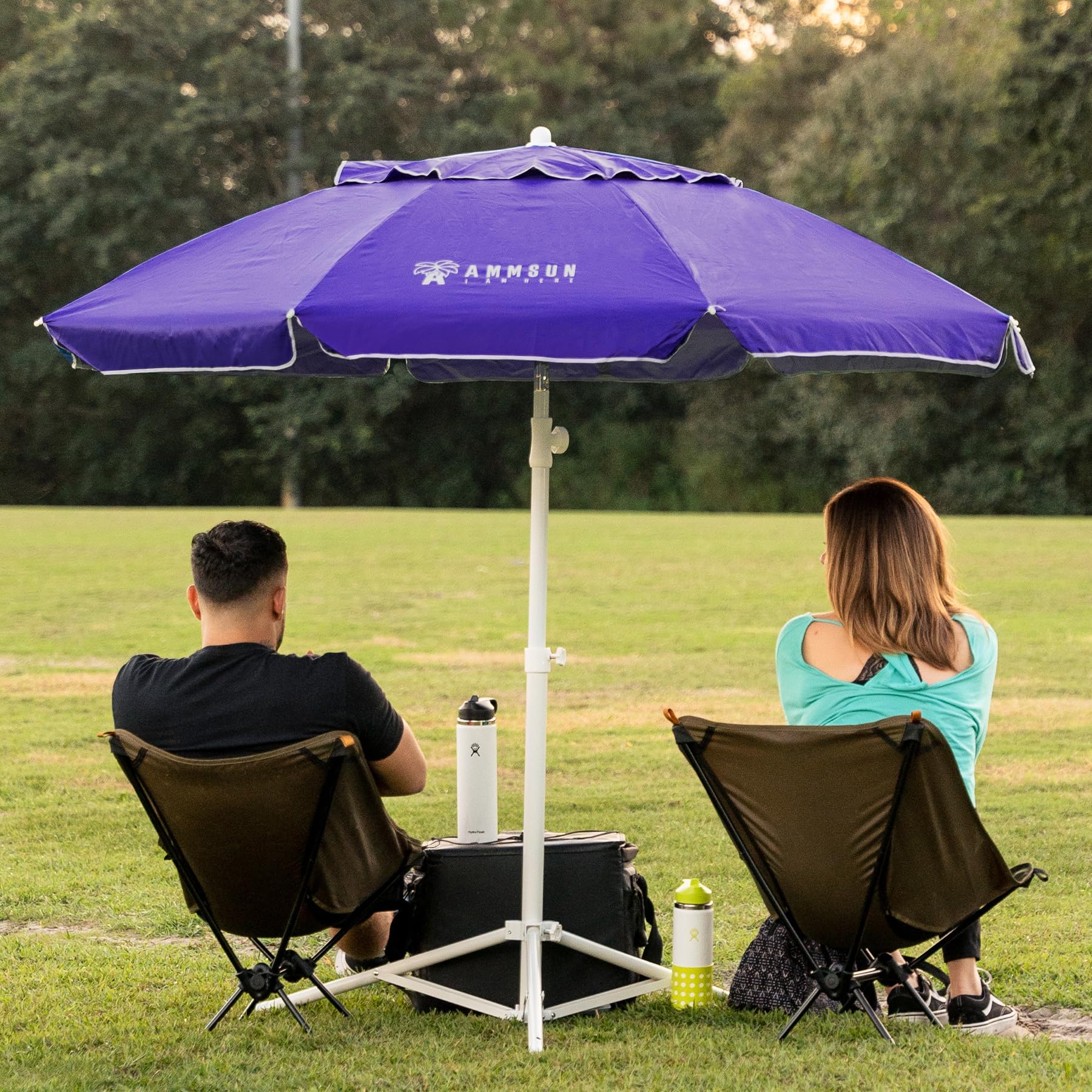 AMMSUN steel tripod base provides stable setup in windy conditions