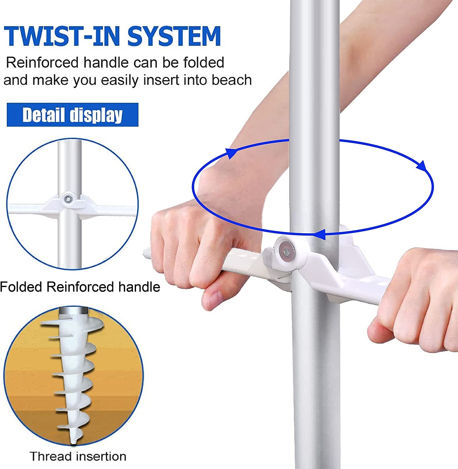 AMMSUN tilt and air vent design provides adjustable shade all day.