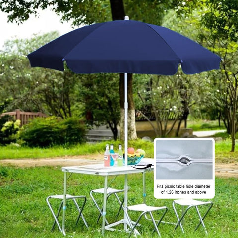 AMMSUN two-piece steel pole supports adjustable height for comfort.