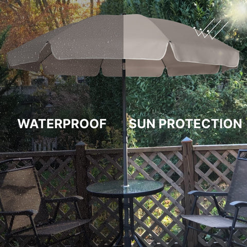 AMMSUN umbrella 8 steel ribs highlight strength and durability