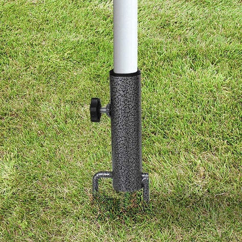 AMMSUN umbrella base in use on grass for shade protection