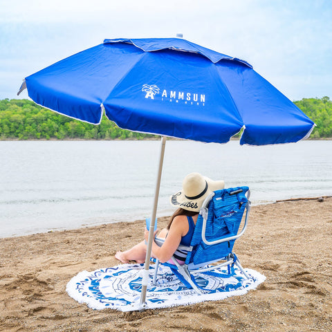 AMMSUN UPF50+ fabric blocks sun rays, keeping you cooler.