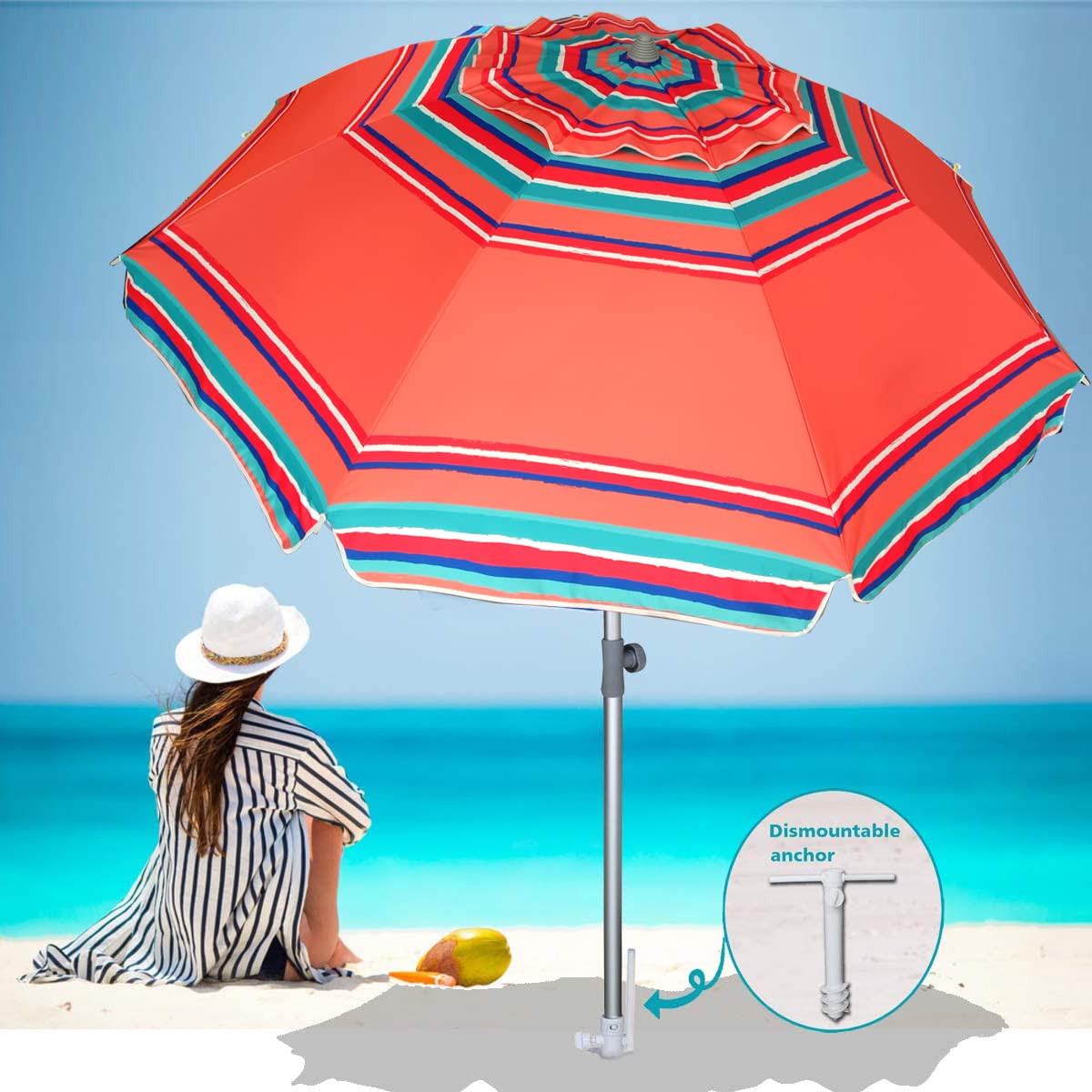 AMMSUN UV 50+ fabric blocks harsh sun while remaining breathable.