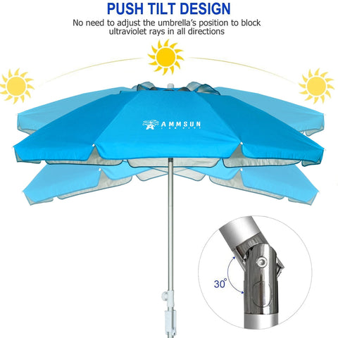 AMMSUN UV-blocking oxford fabric protects you from strong sun.