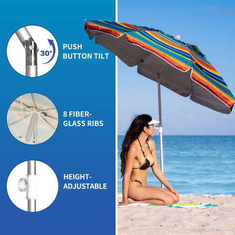 AMMSUN UV protection with silver interior coating blocks rays for safer outdoor time.