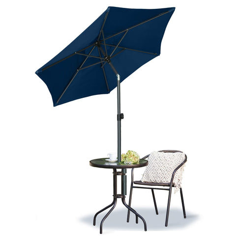 AMMSUN UV-treated, rain-resistant canopy protects against sun and rain.