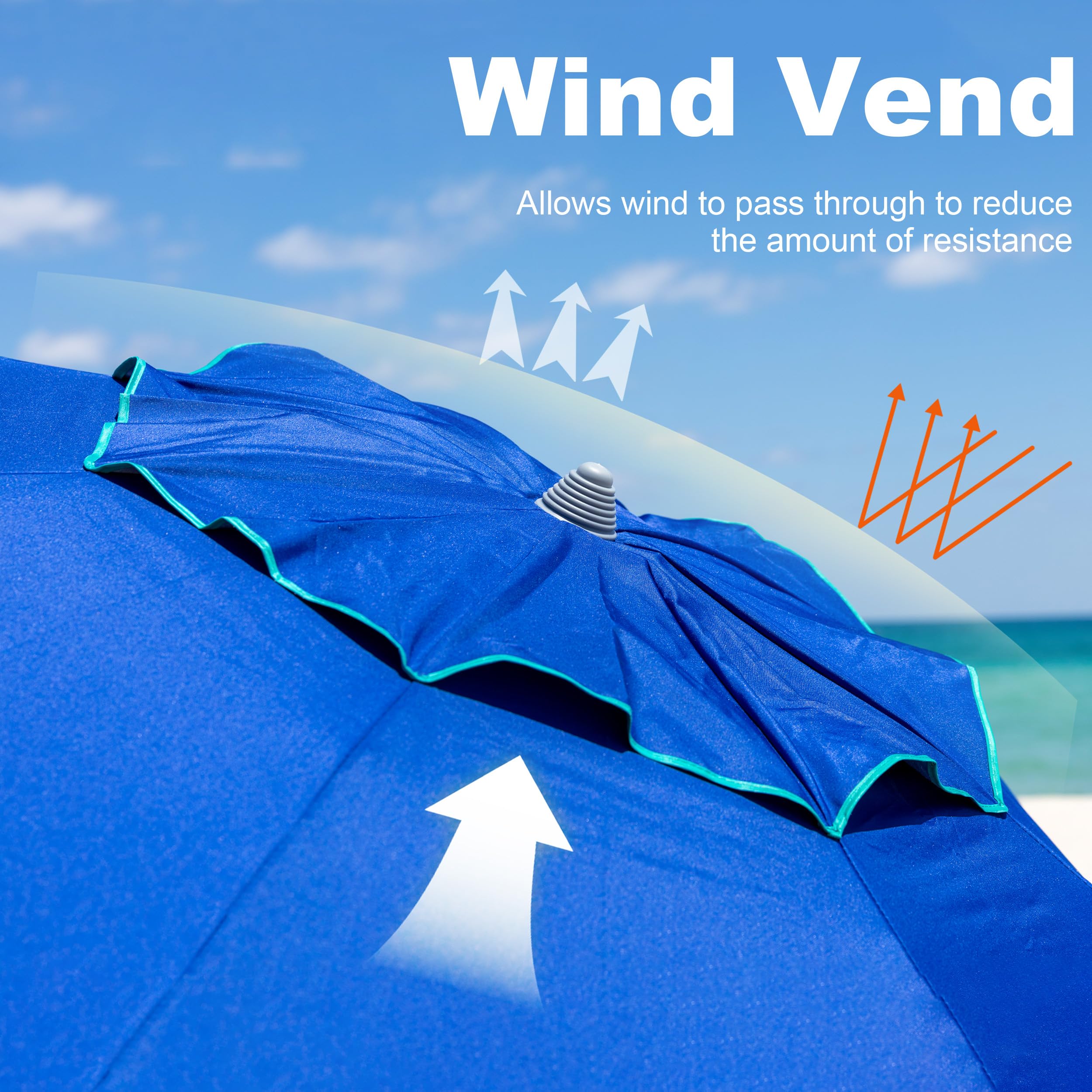 AMMSUN UV50+ fabric blocks harsh sun for comfortable outdoor moments.