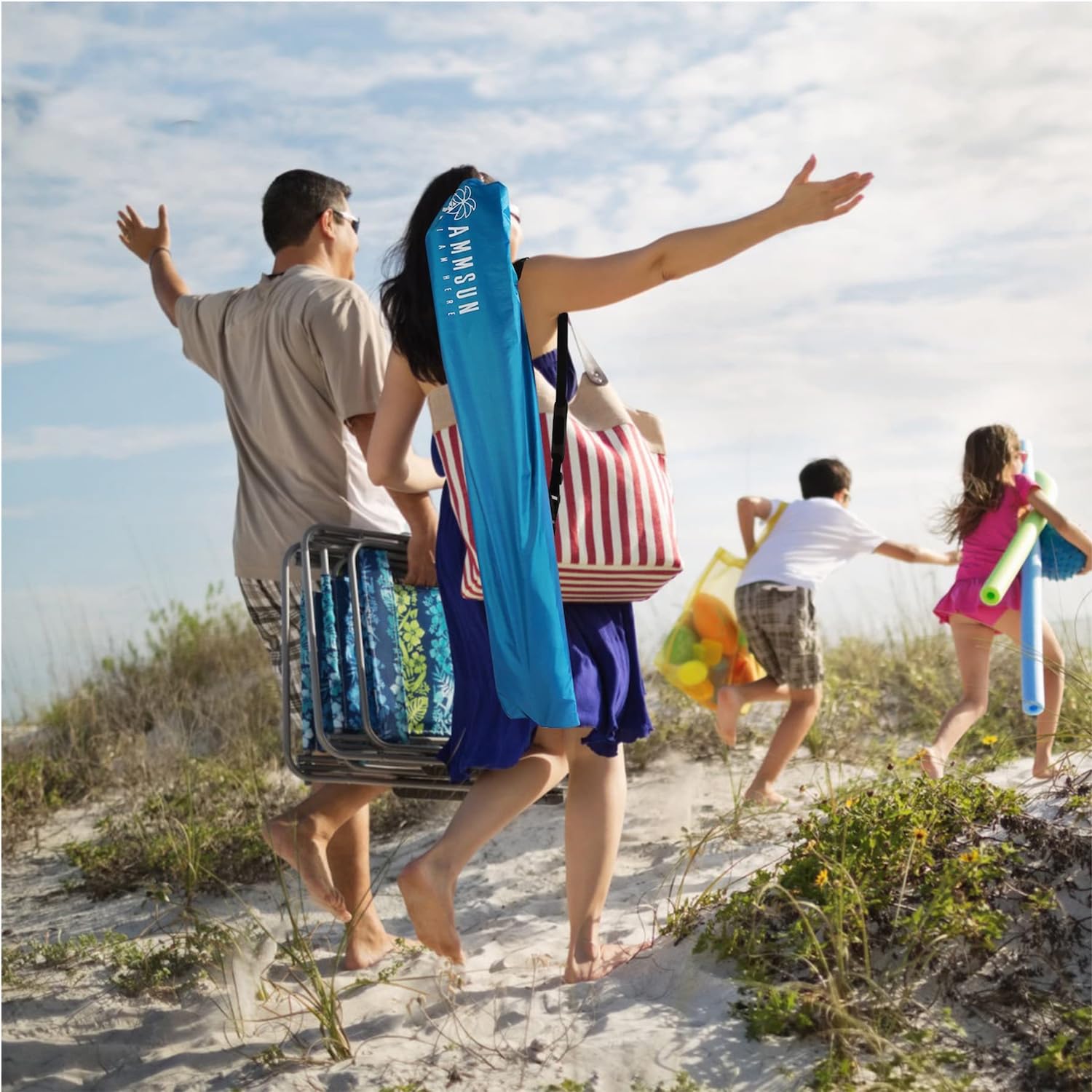 AMMSUN wind-stability design helps keep shade in windy spaces.