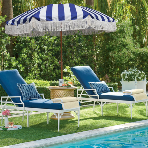 AMMSUN wood color pole with steel ribs provides sturdy support