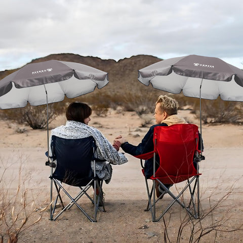 AMMSUN XL umbrella with 360-degree swivel for versatile sun coverage