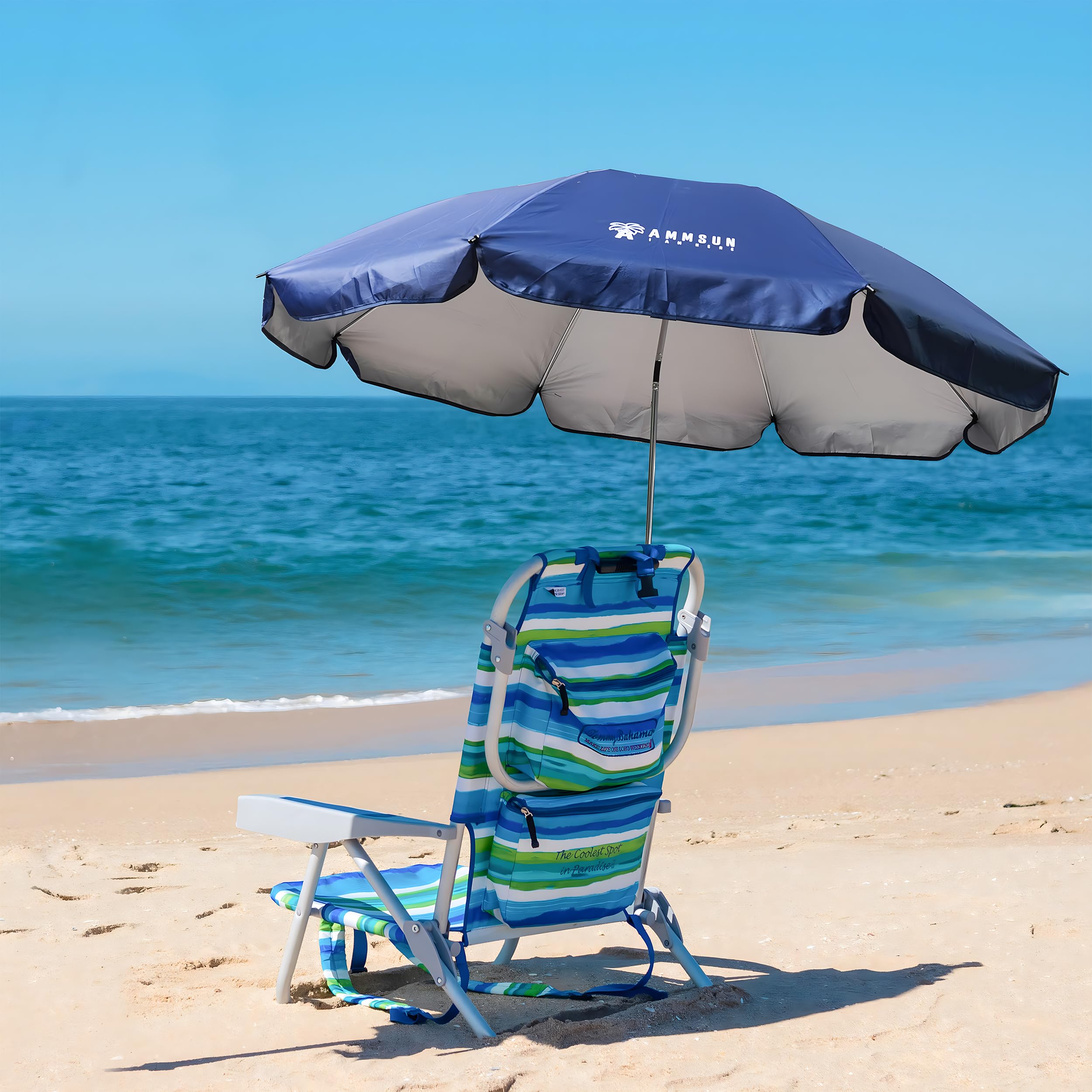 AMMSUN XL clamp on multiple surfaces like strollers and wheelchairs for shade.