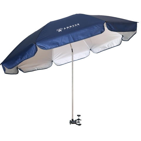 AMMSUN XL Chair Umbrella canopy with UPF50+ protection for outdoor seating.