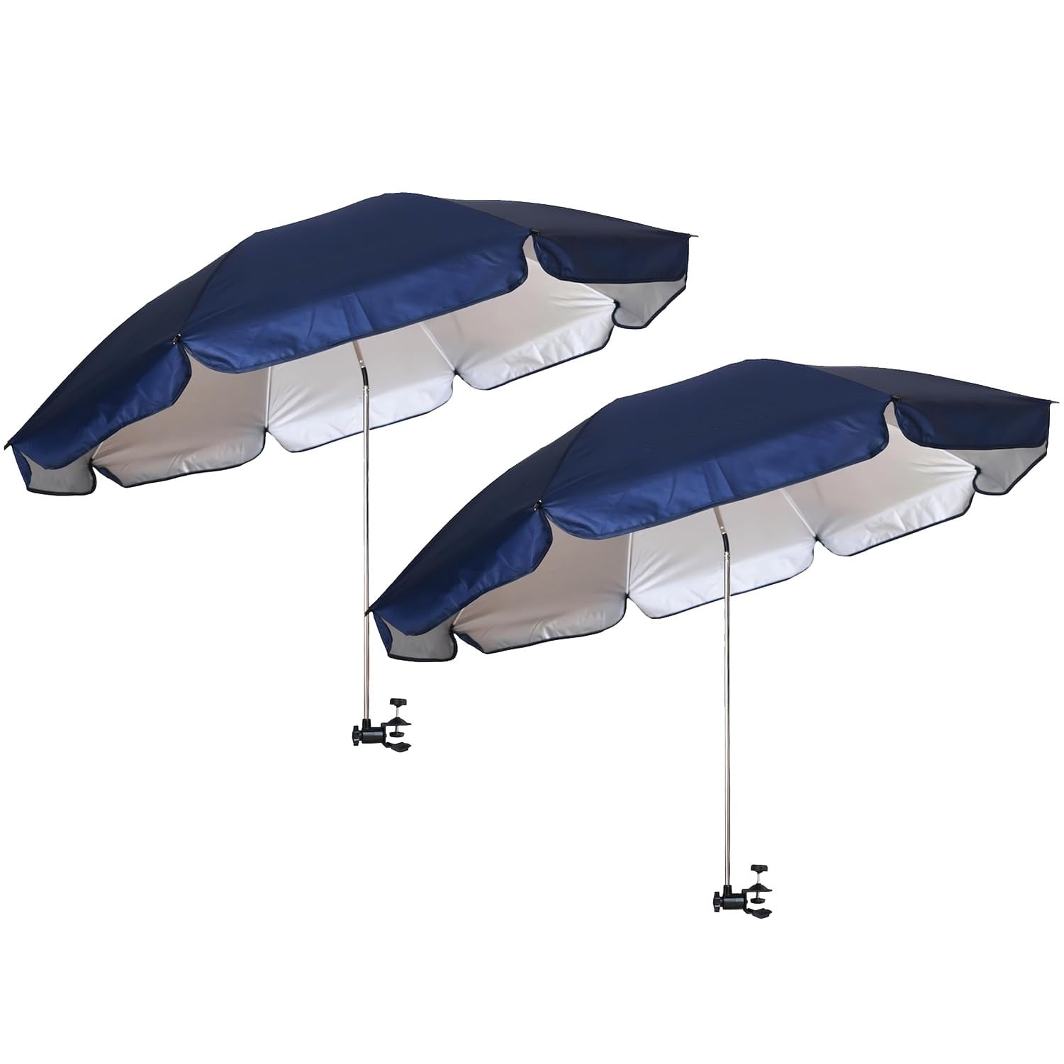 AMMSUN XL chair umbrella canopy provides 52-inch shade coverage for sunny days.