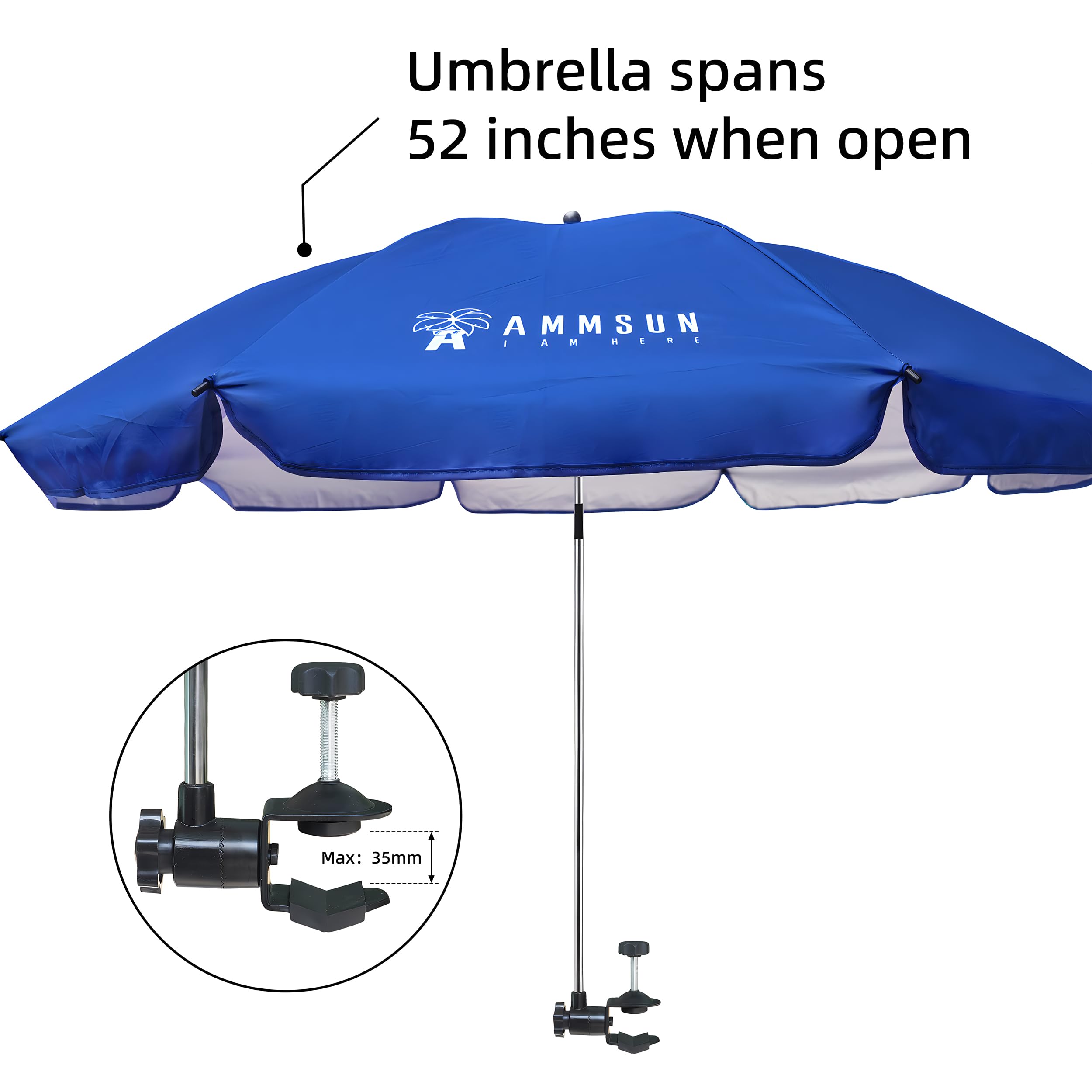 AMMSUN XL Chair Umbrella carry bag for convenient portability.