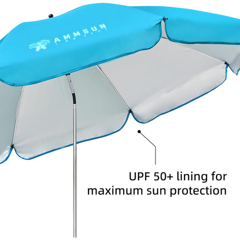 AMMSUN eight rib design reinforces wind resistance on windy days