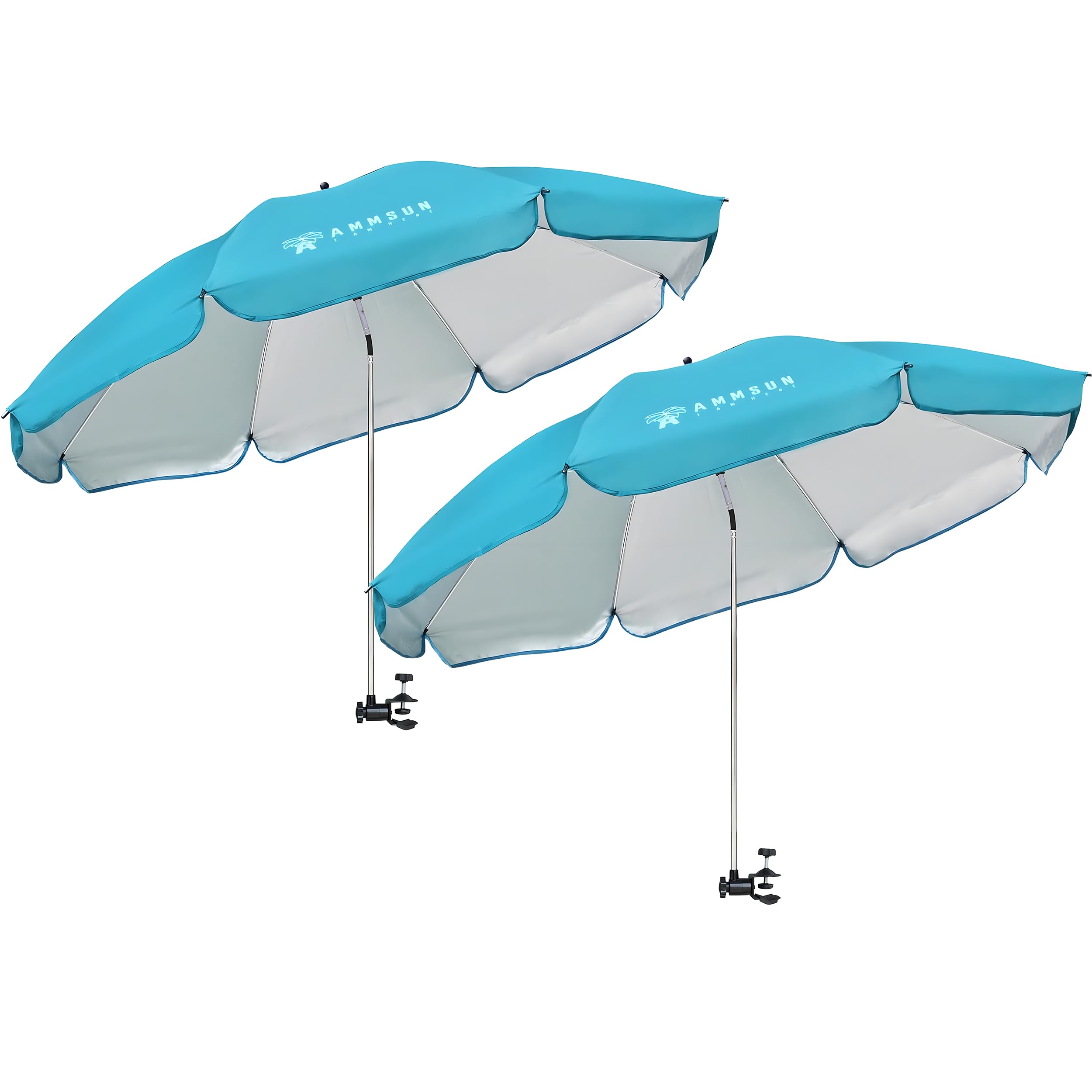 AMMSUN XL chair umbrella with tilt swivel shields seating from sun during outdoor use