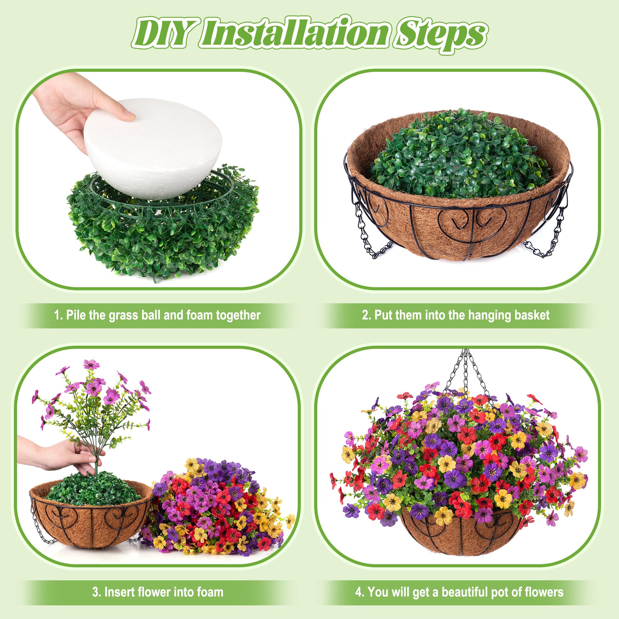 Ammyoo realistic-looking faux flowers enhance home and garden visuals.
