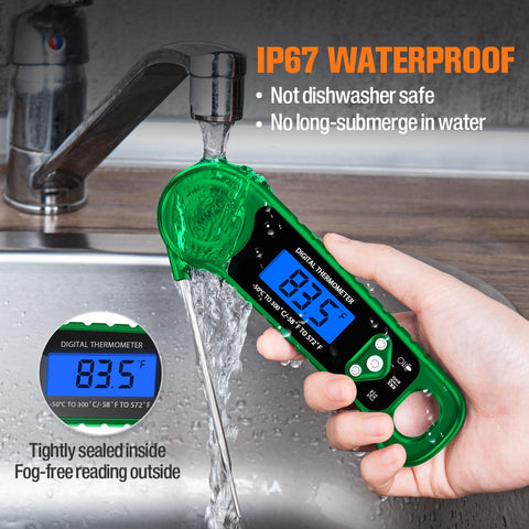 AMMZO ultra-fast read thermometer for precise checks during grilling