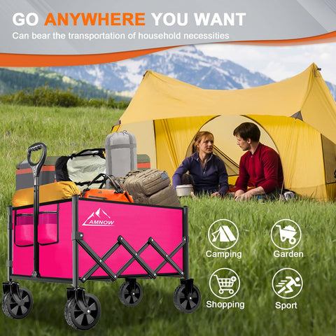 AMNOW 350-lbs capacity handles groceries and gear confidently.
