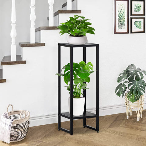 AMOOSON indoor plant pedestal square stand with modern look